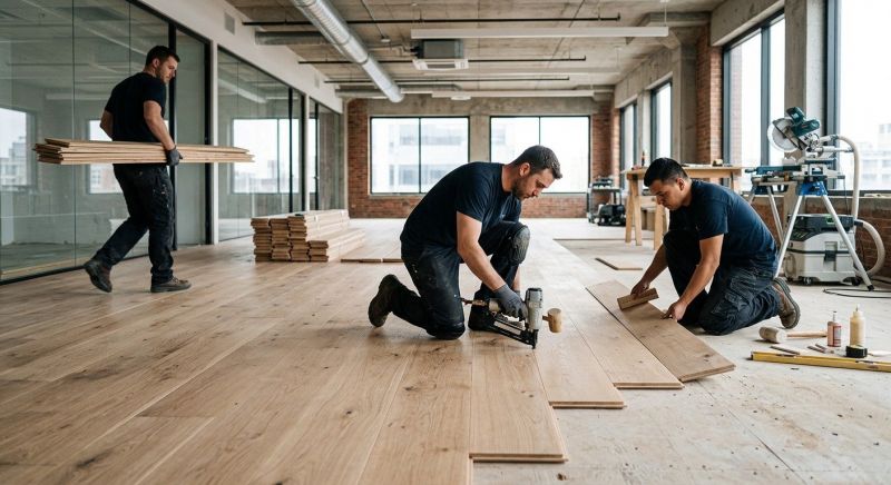 Our team working on Wood Floor Service projects in Smyrna, TN