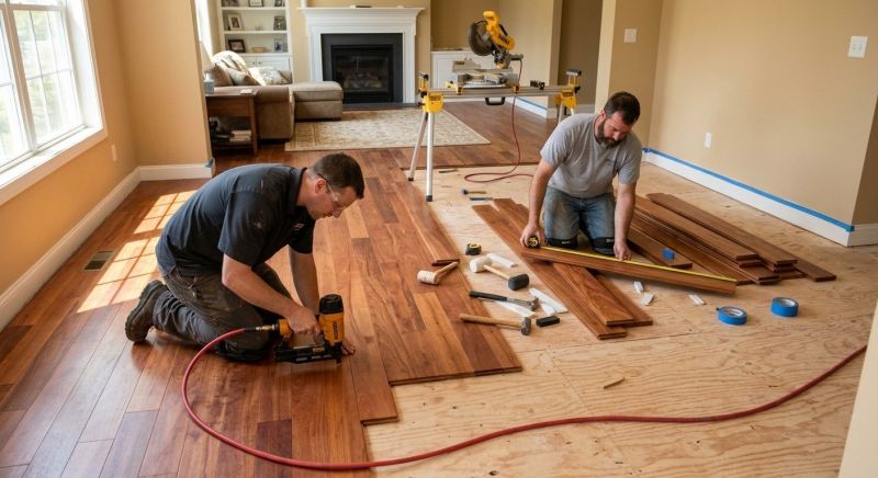 Cherry Floor Installation in Nashville, TN