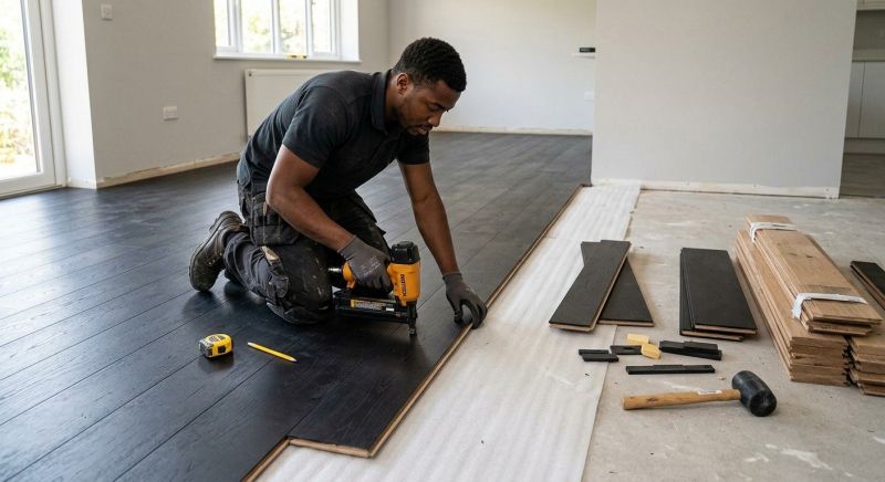 Dark Wood Floor Installation in Smyrna, TN