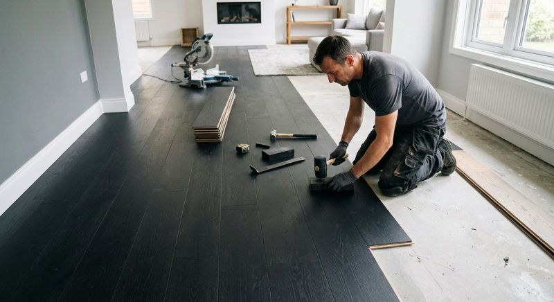 Dark Wood Floor Installation in Smyrna, TN