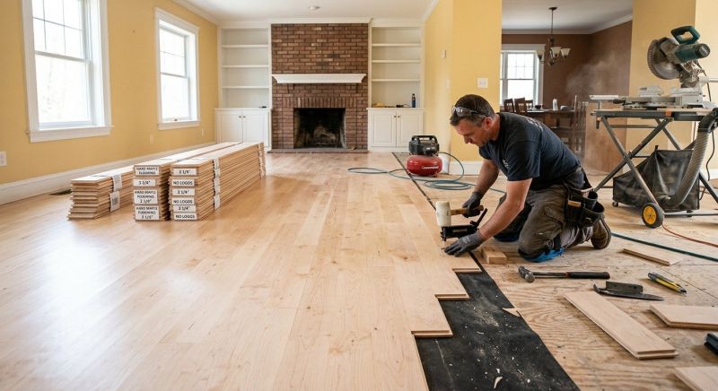 Maple Flooring Installation in Lascassas, TN