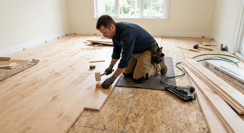 Maple Flooring Installation in Watertown, TN