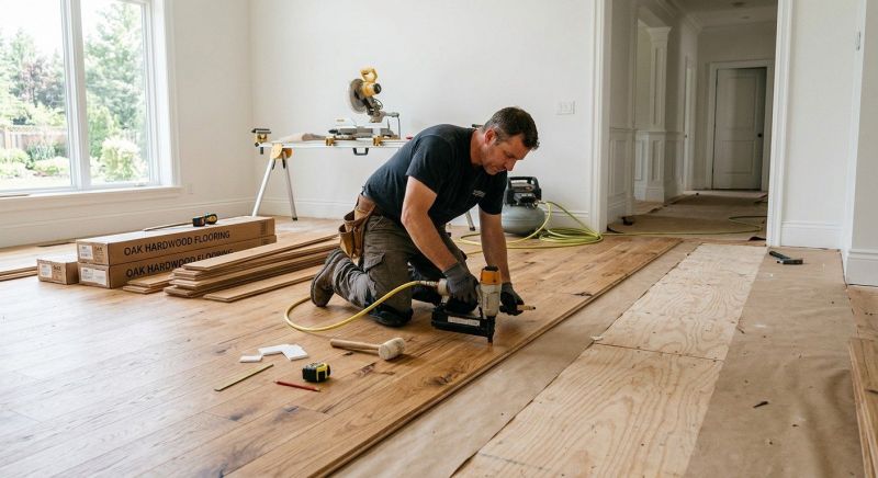 Oak Floor Installation in Hendersonville, TN