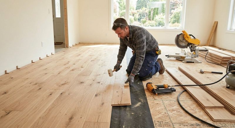 Oak Floor Installation in Wilson County, TN