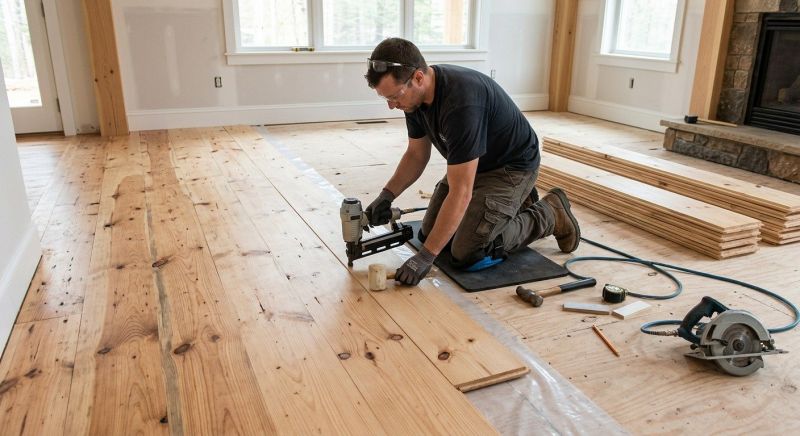 Pine Floor Installation in Smyrna, TN