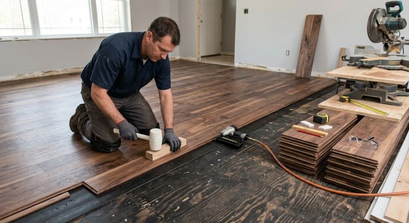 Walnut Flooring Installation in Smyrna, TN