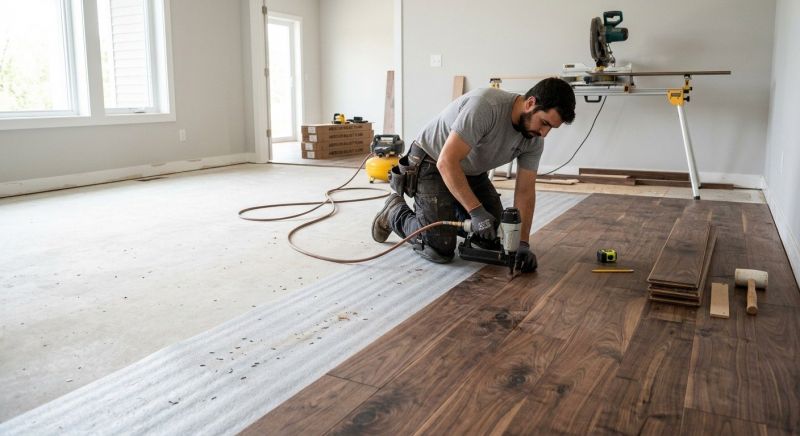 Walnut Flooring Installation in Smyrna, TN