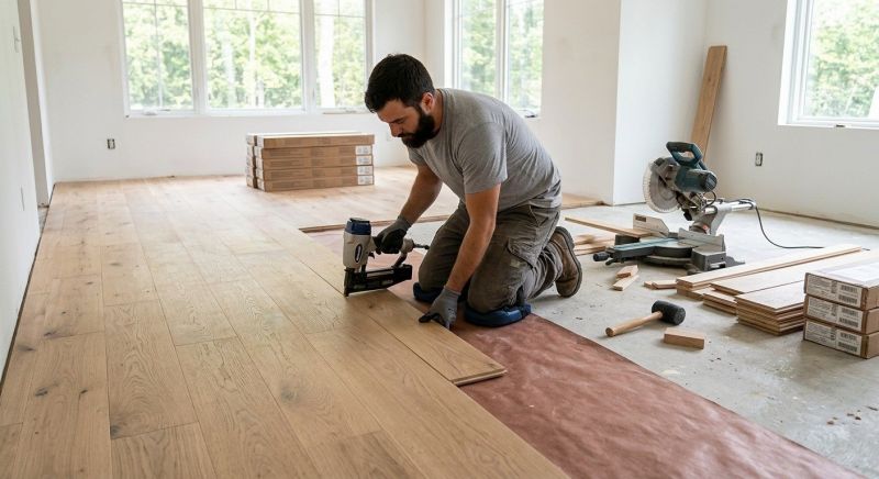White Oak Floor Installation in Smyrna, TN