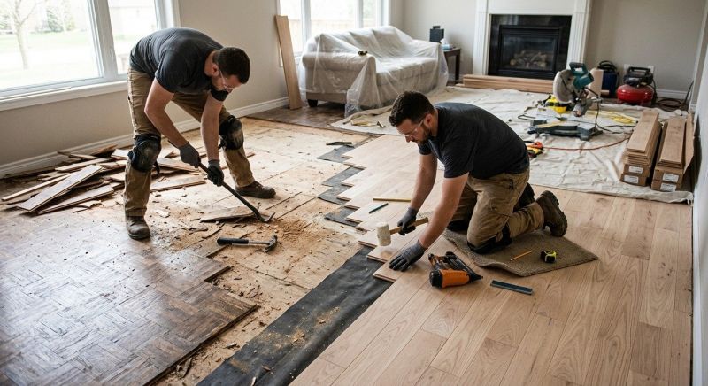 Wood Floor Replacement in Hendersonville, TN